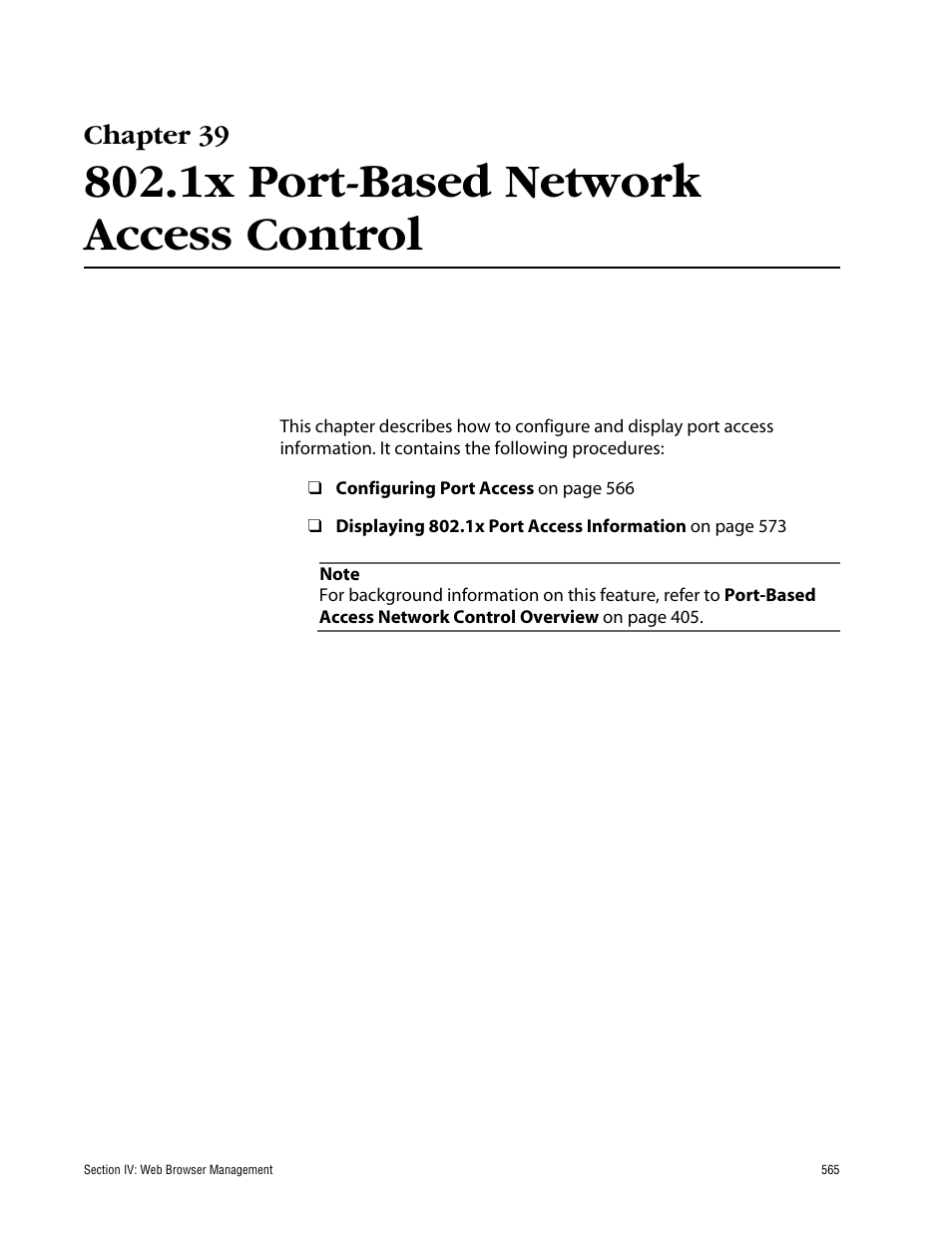 Chapter 39, 1x port-based network access control | Allied Telesis AT-S60 User Manual | Page 566 / 615