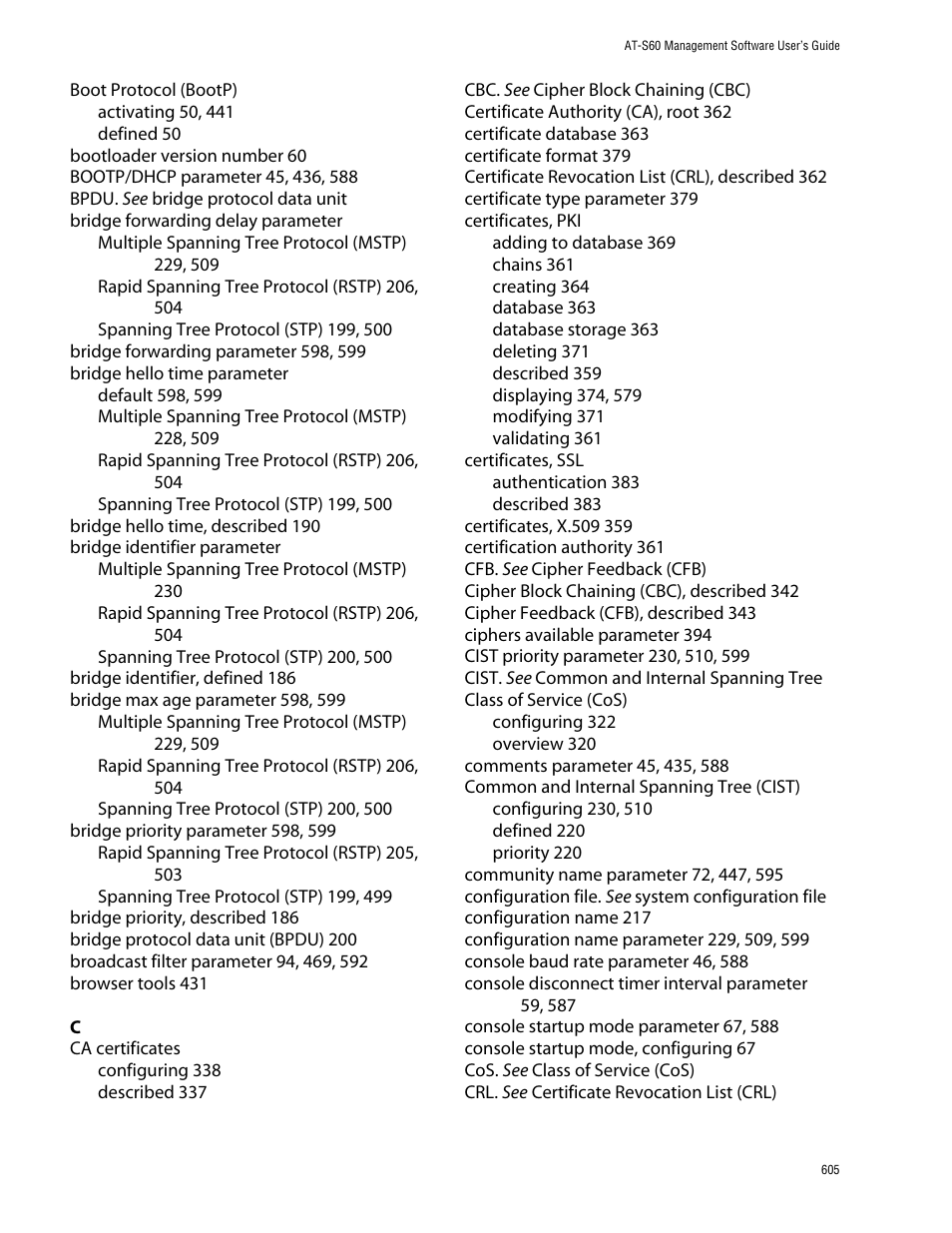 Allied Telesis AT-S60 User Manual | Page 606 / 615