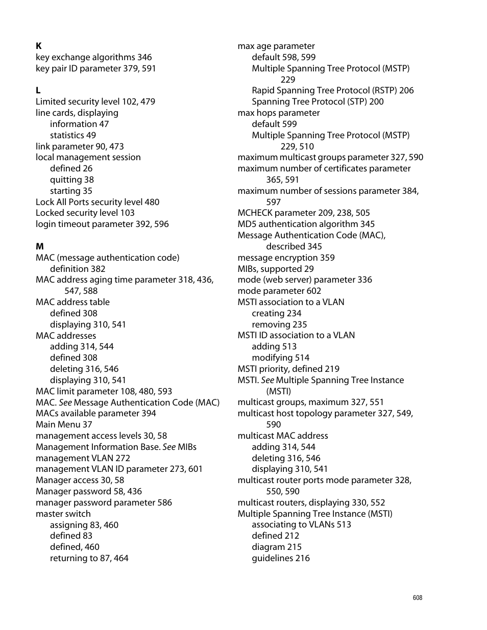 Allied Telesis AT-S60 User Manual | Page 609 / 615