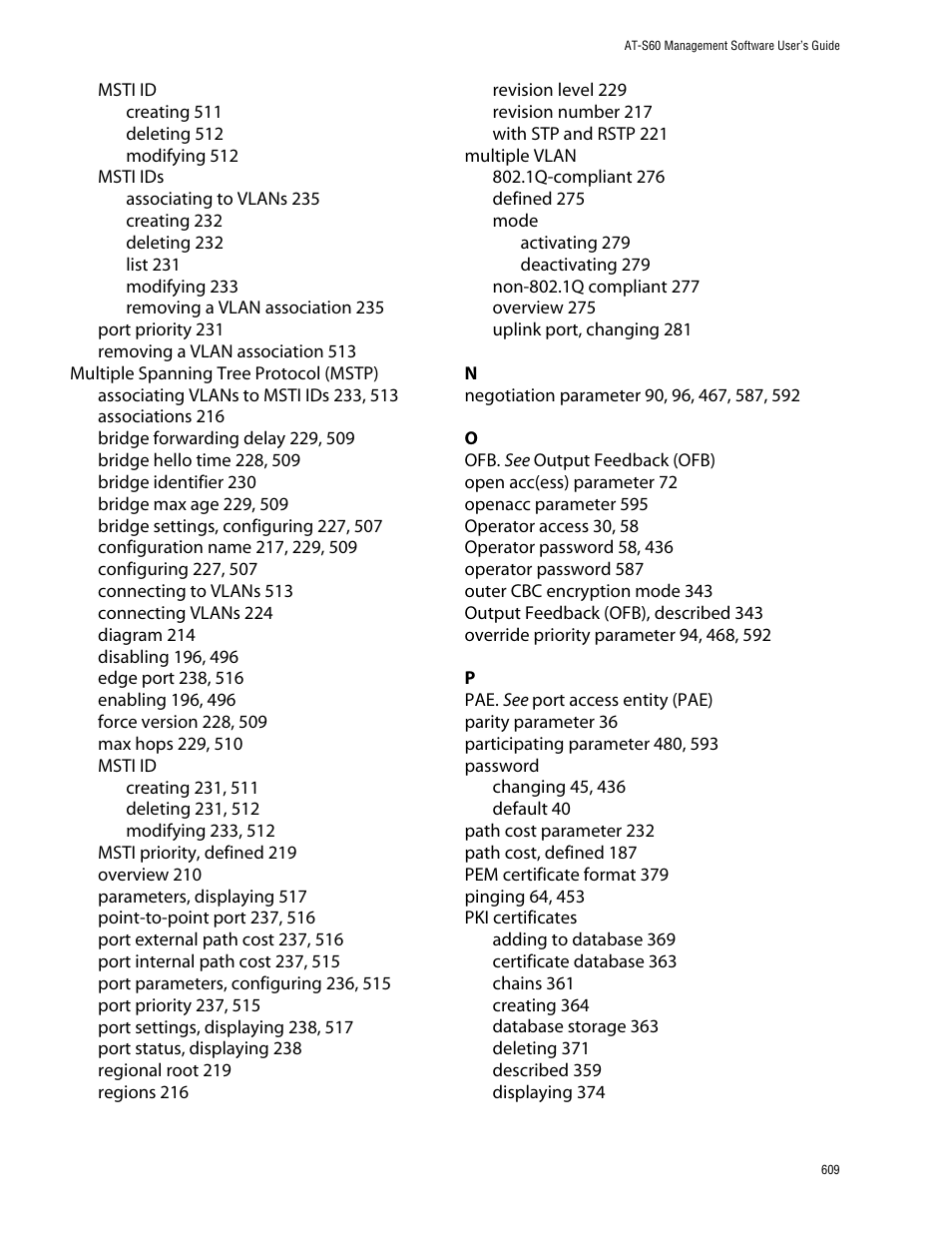 Allied Telesis AT-S60 User Manual | Page 610 / 615