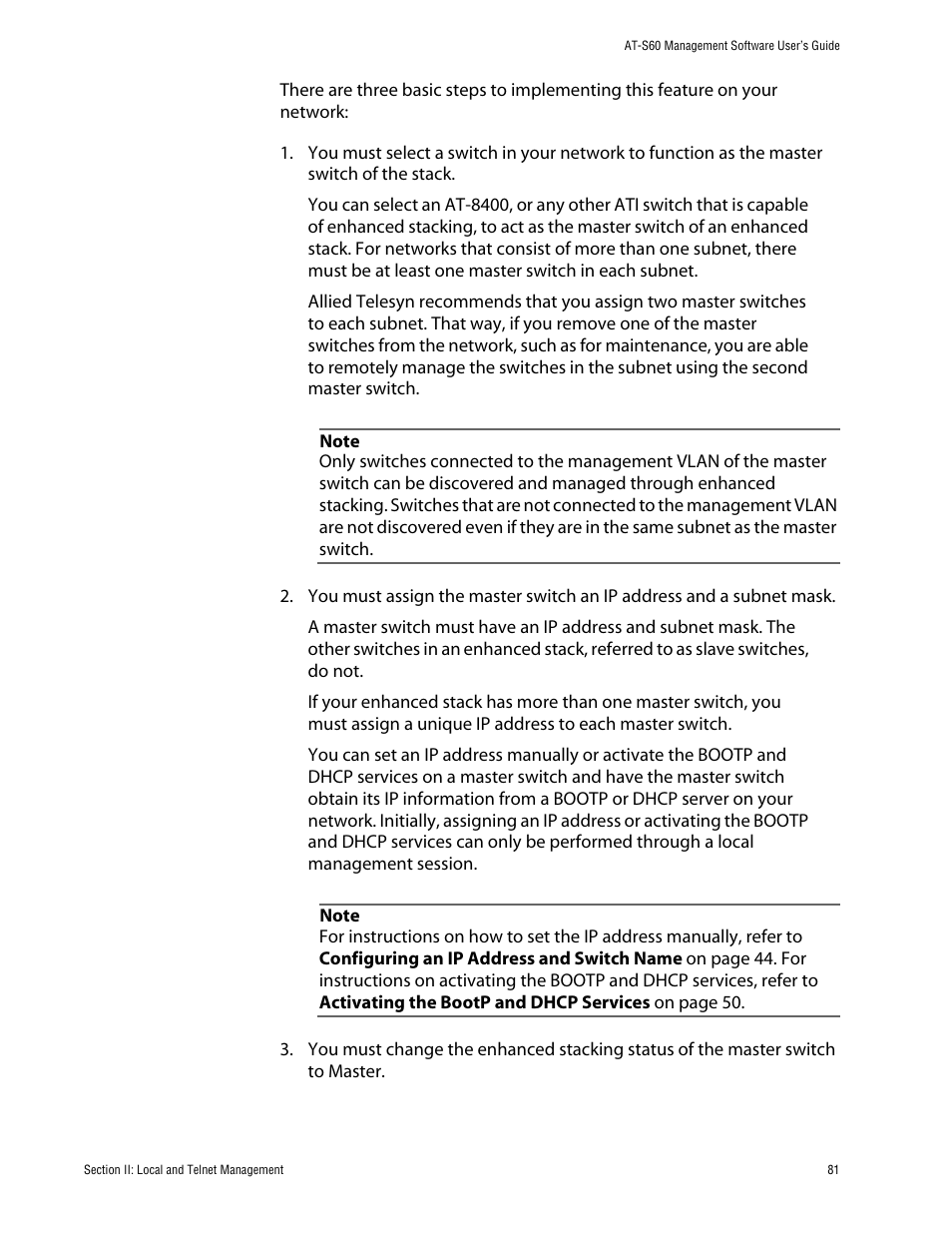 Allied Telesis AT-S60 User Manual | Page 82 / 615