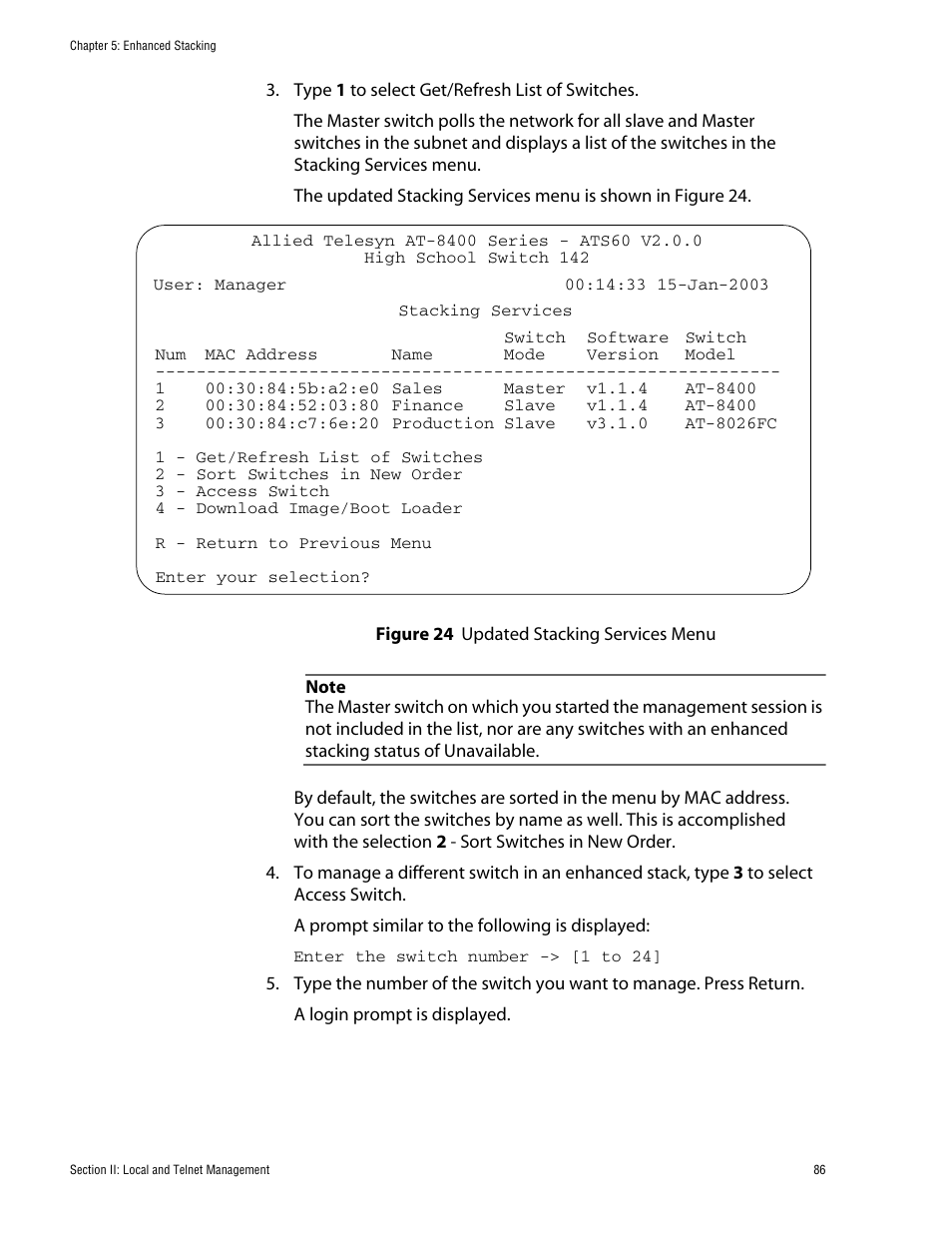 Allied Telesis AT-S60 User Manual | Page 87 / 615