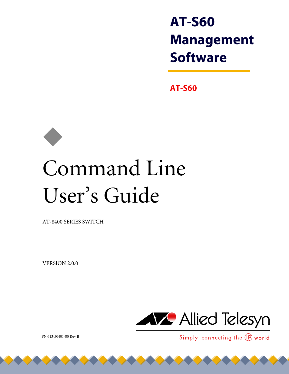 Allied Telesis AT-S60 User Manual | 303 pages