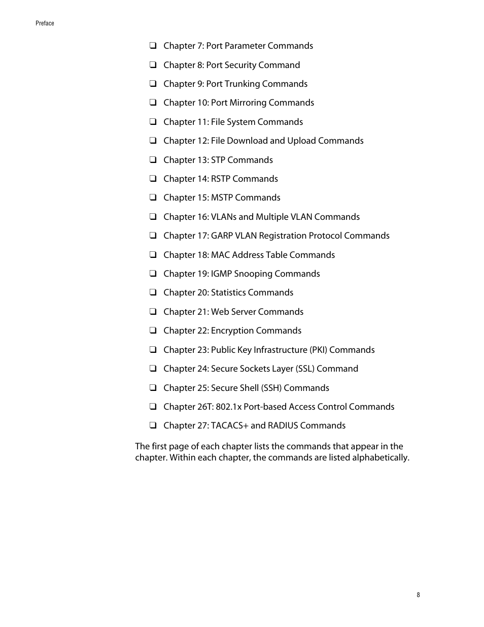 Allied Telesis AT-S60 User Manual | Page 10 / 303