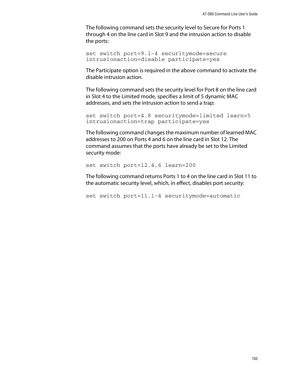 Allied Telesis AT-S60 User Manual | Page 105 / 303