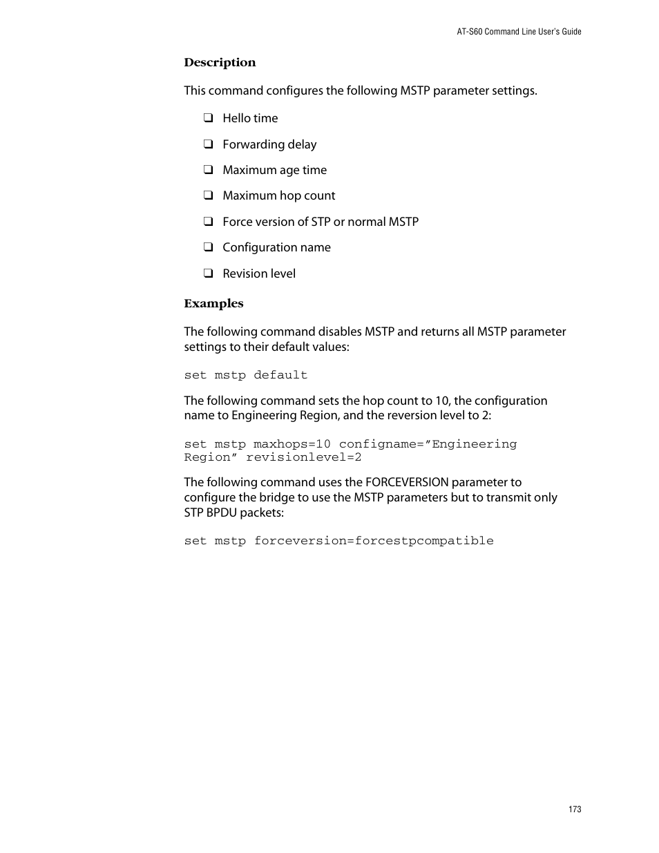 Allied Telesis AT-S60 User Manual | Page 175 / 303