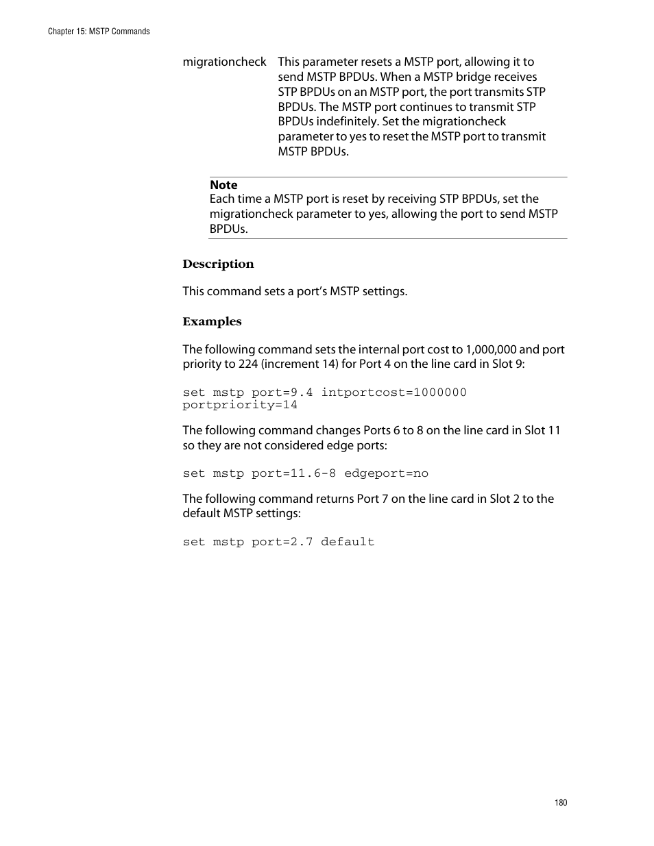 Allied Telesis AT-S60 User Manual | Page 182 / 303