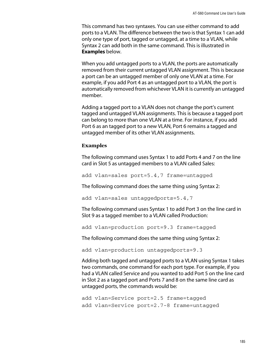 Allied Telesis AT-S60 User Manual | Page 187 / 303