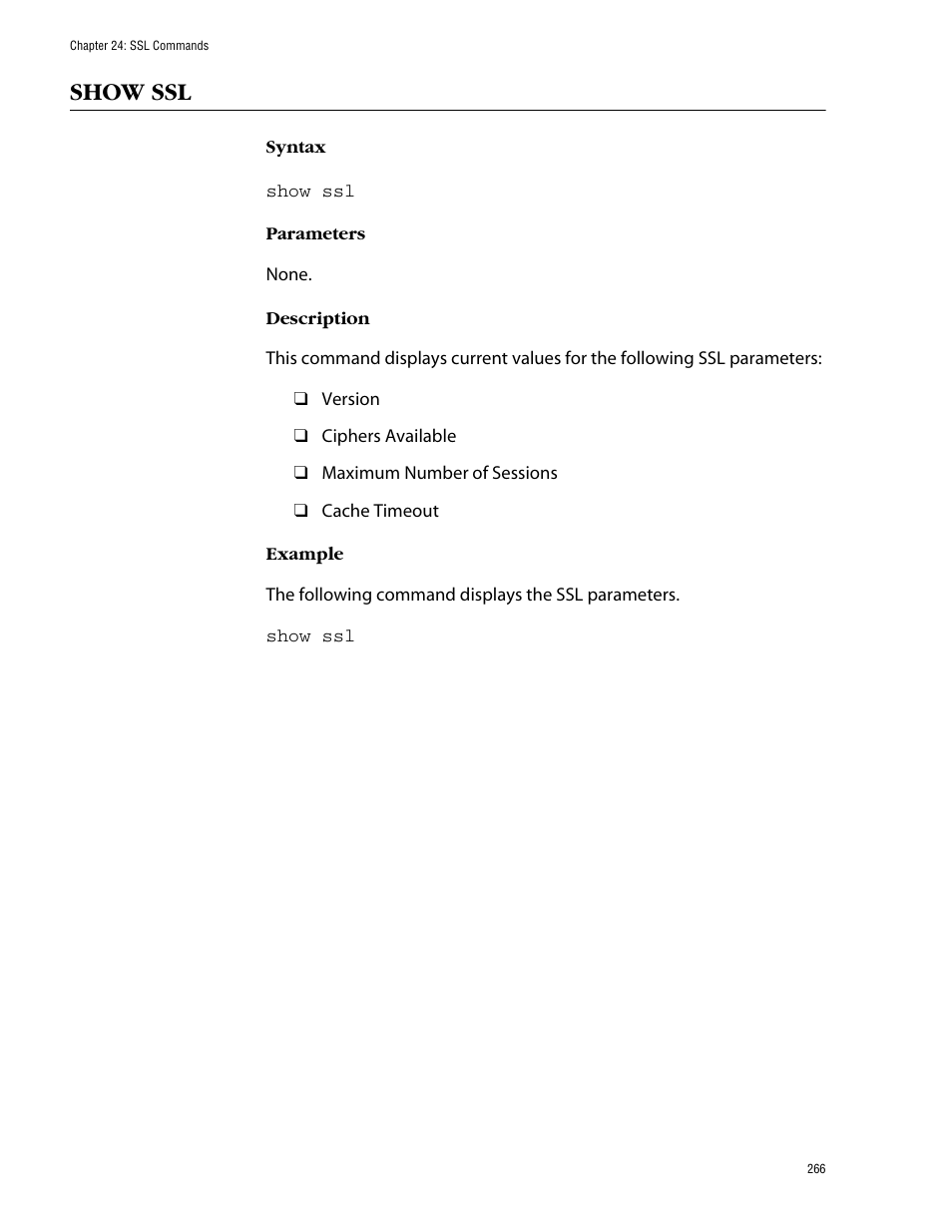 Show ssl | Allied Telesis AT-S60 User Manual | Page 268 / 303