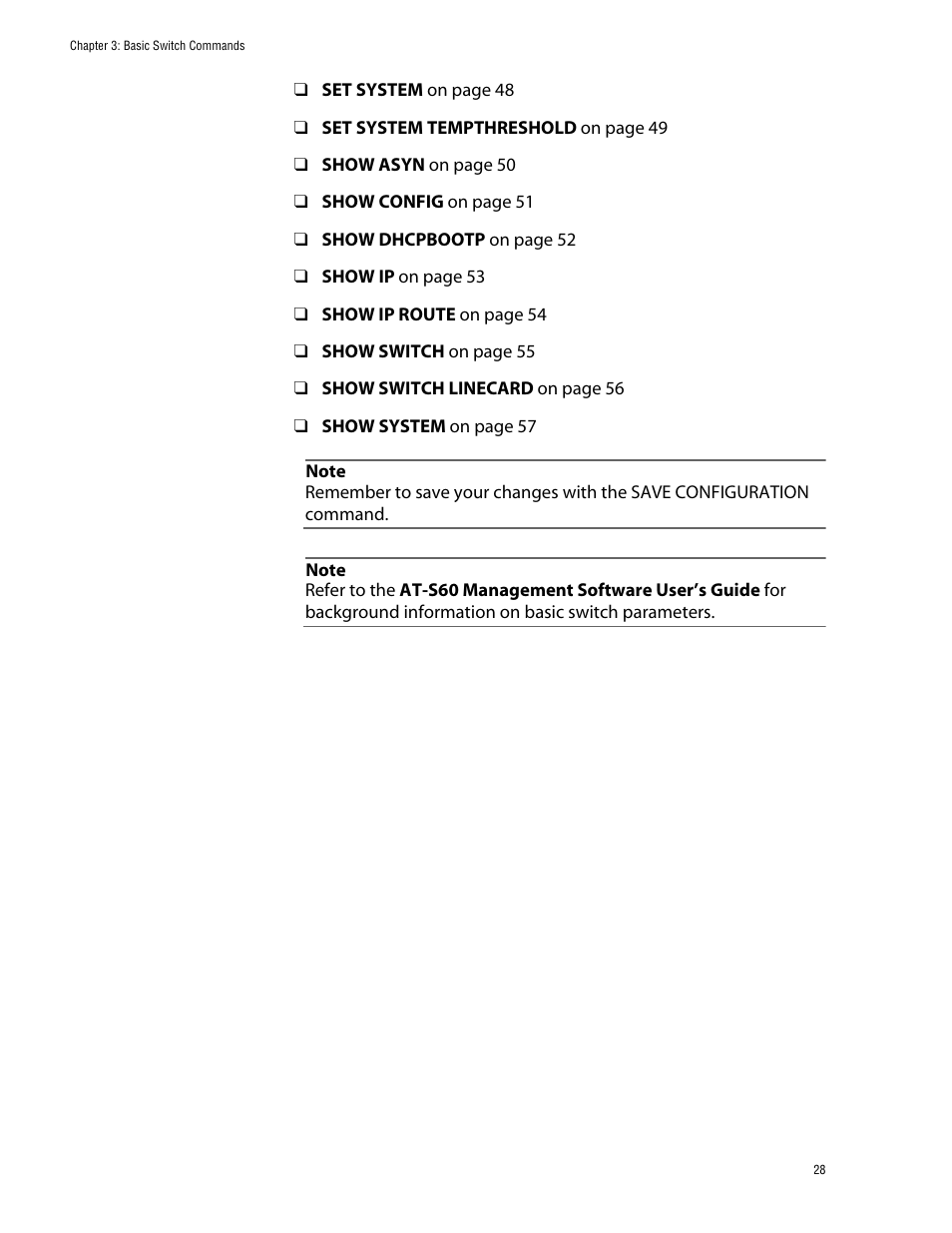 Allied Telesis AT-S60 User Manual | Page 30 / 303