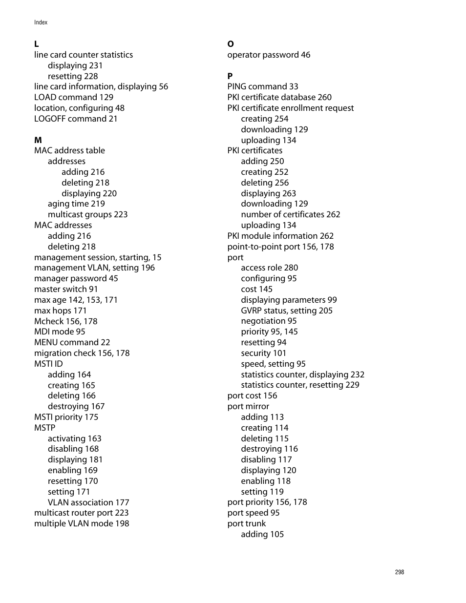 Allied Telesis AT-S60 User Manual | Page 300 / 303