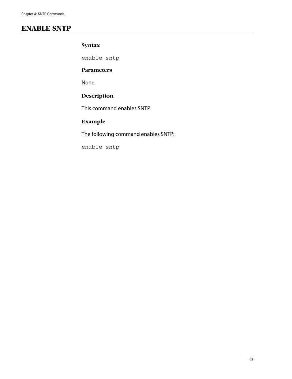 Enable sntp | Allied Telesis AT-S60 User Manual | Page 64 / 303