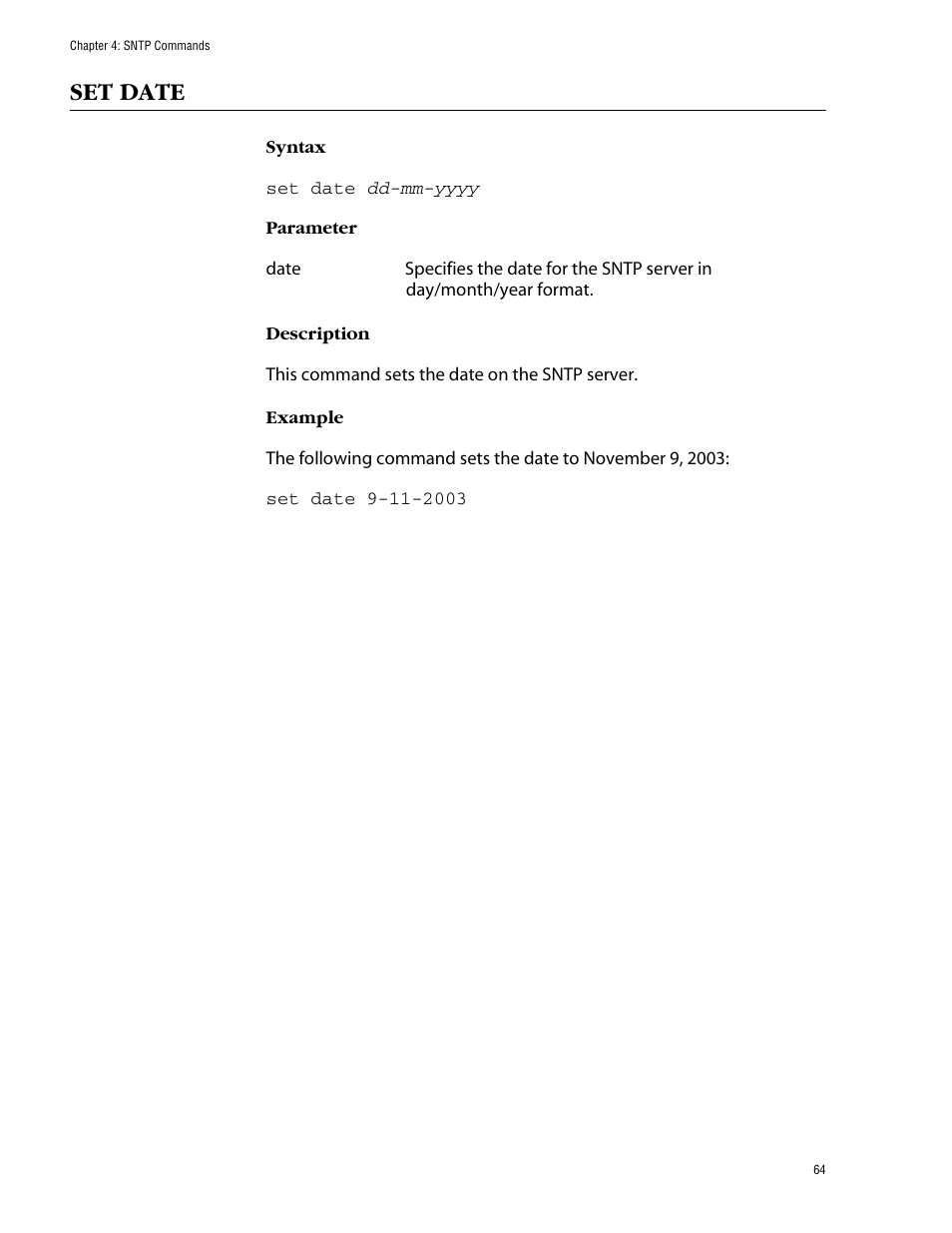 Set date | Allied Telesis AT-S60 User Manual | Page 66 / 303
