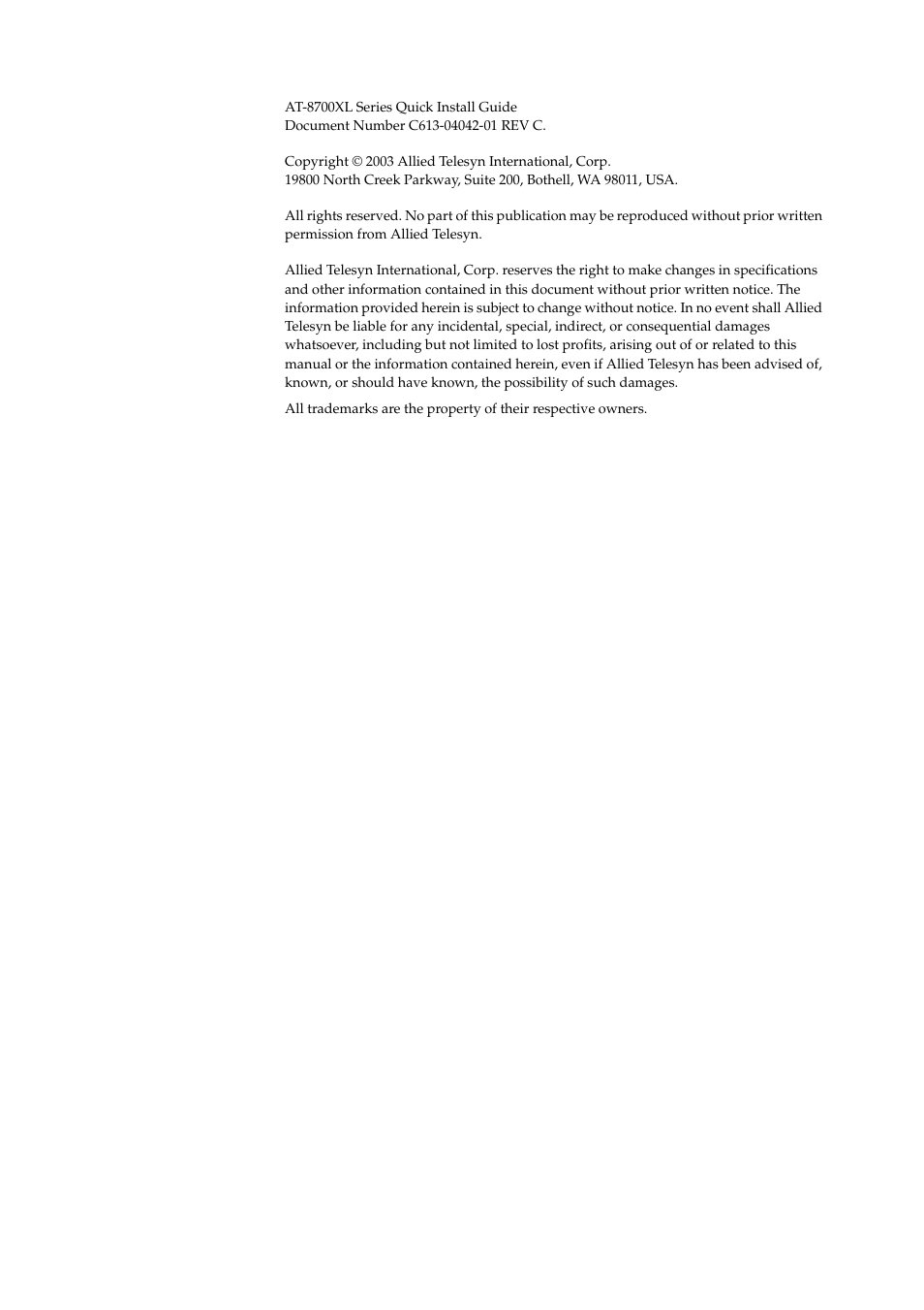 Allied Telesis AT-8700XL SERIES User Manual | Page 2 / 10