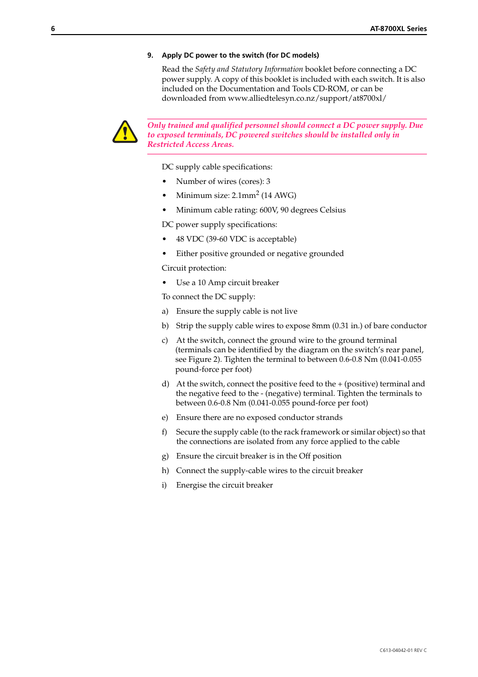 Allied Telesis AT-8700XL SERIES User Manual | Page 6 / 10