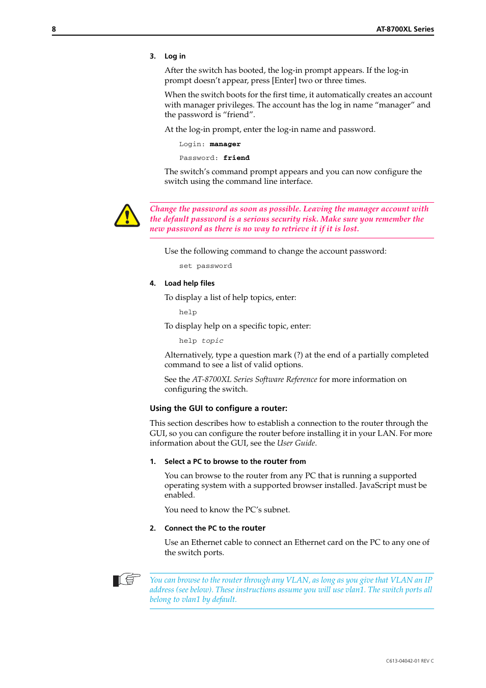 Allied Telesis AT-8700XL SERIES User Manual | Page 8 / 10