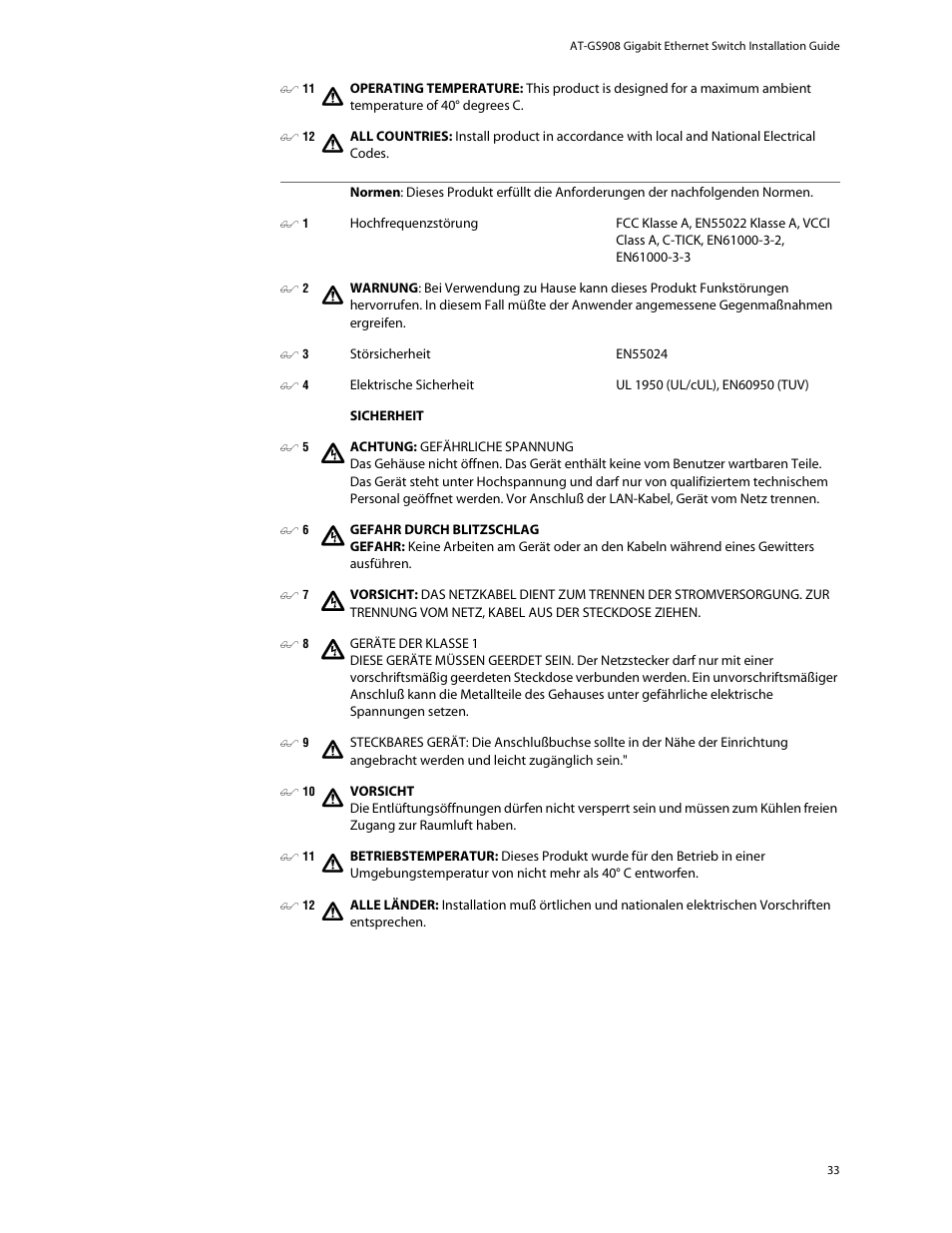 Allied Telesis AT-GS908 User Manual | Page 43 / 52