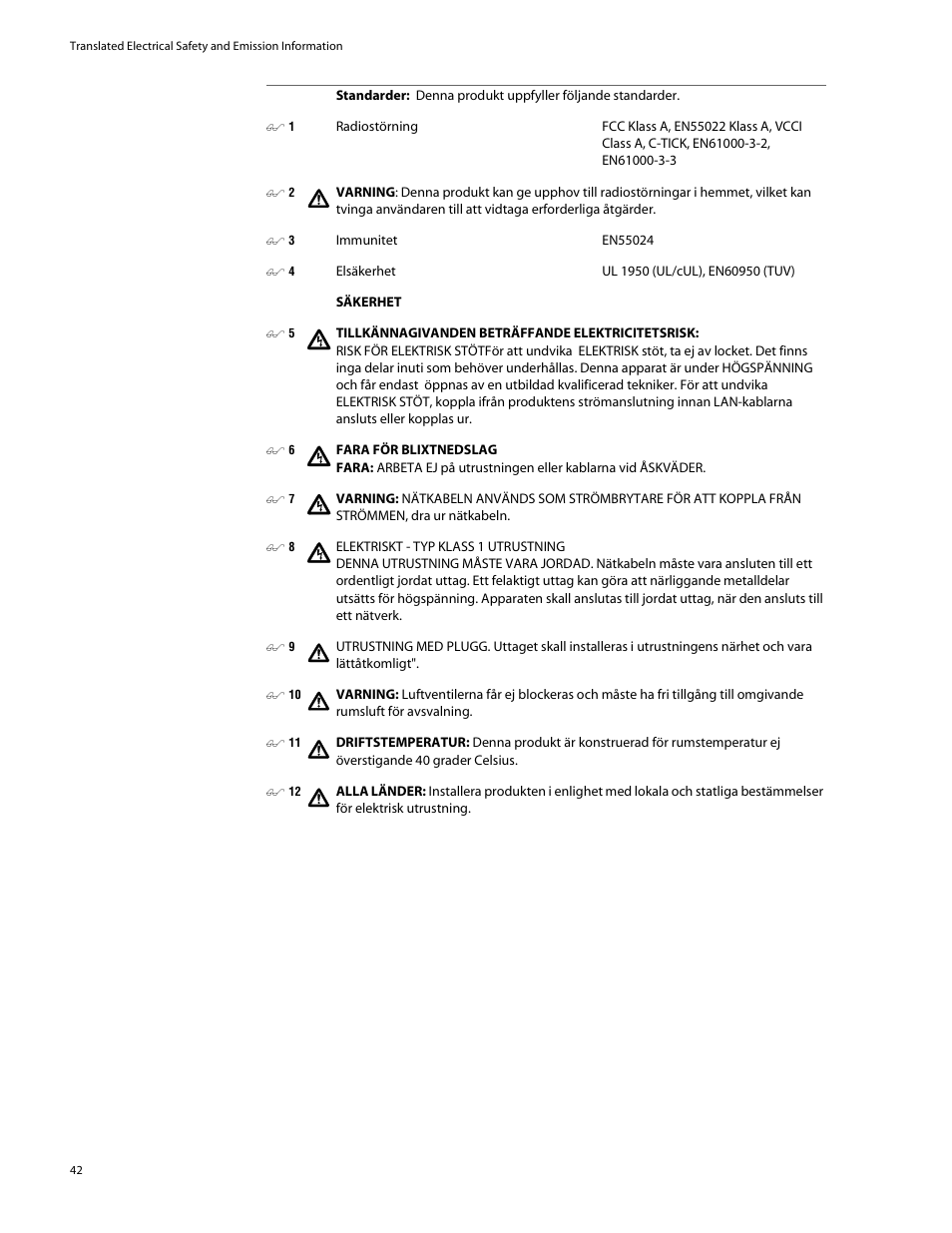 Allied Telesis AT-GS908 User Manual | Page 52 / 52