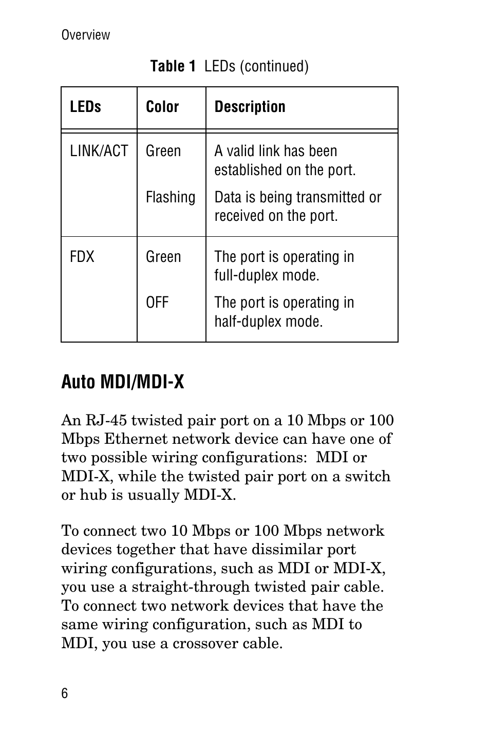 Auto mdi/mdi-x | Allied Telesis AT-FS705LE User Manual | Page 18 / 60