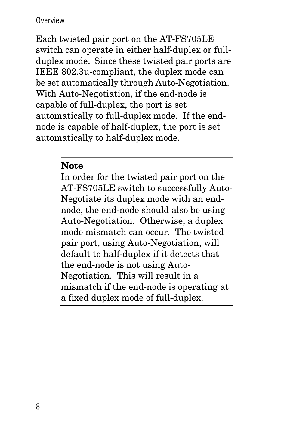 Allied Telesis AT-FS705LE User Manual | Page 20 / 60