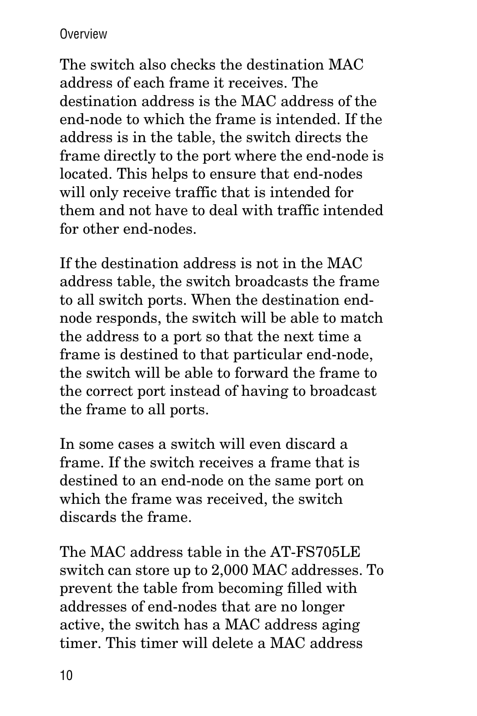 Allied Telesis AT-FS705LE User Manual | Page 22 / 60