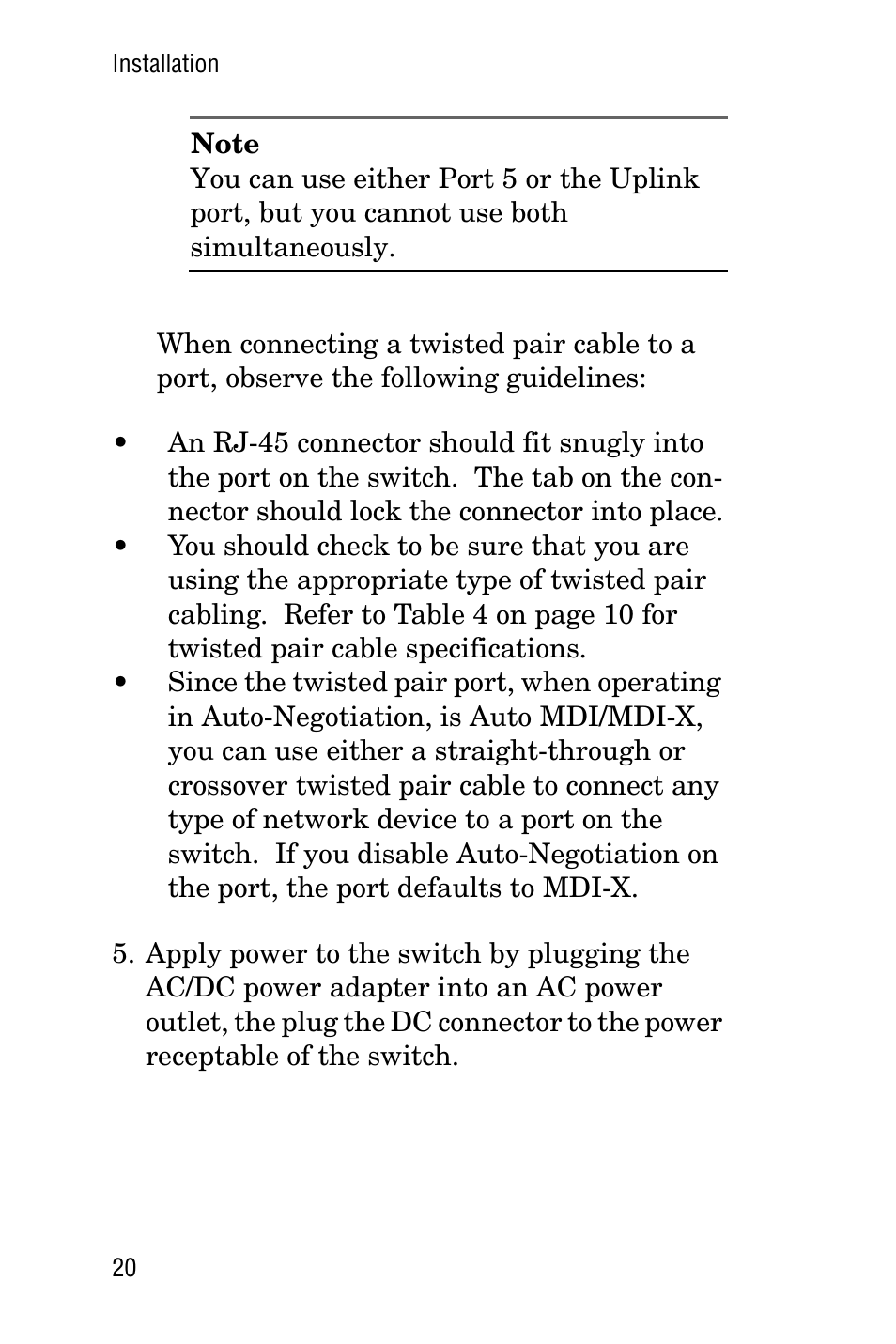 Allied Telesis AT-FS705LE User Manual | Page 32 / 60