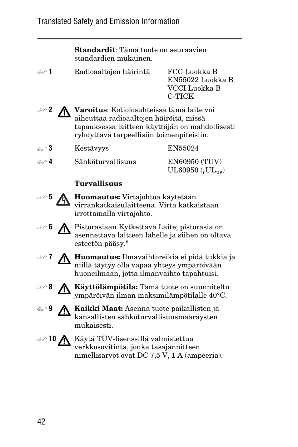 Allied Telesis AT-FS705LE User Manual | Page 54 / 60