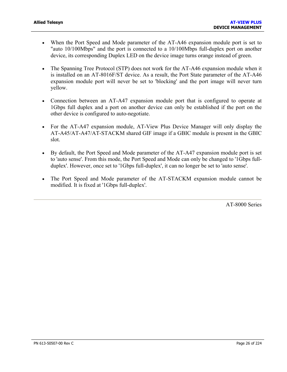 Allied Telesis AT-VIEW PLUS 2.3 DEVICE MANAGEMENT User Manual | Page 26 / 224