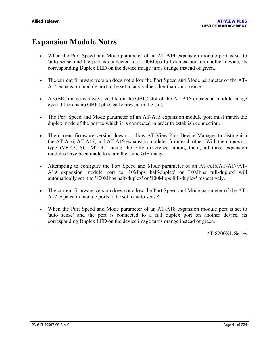 Allied Telesis AT-VIEW PLUS 2.3 DEVICE MANAGEMENT User Manual | Page 41 / 224