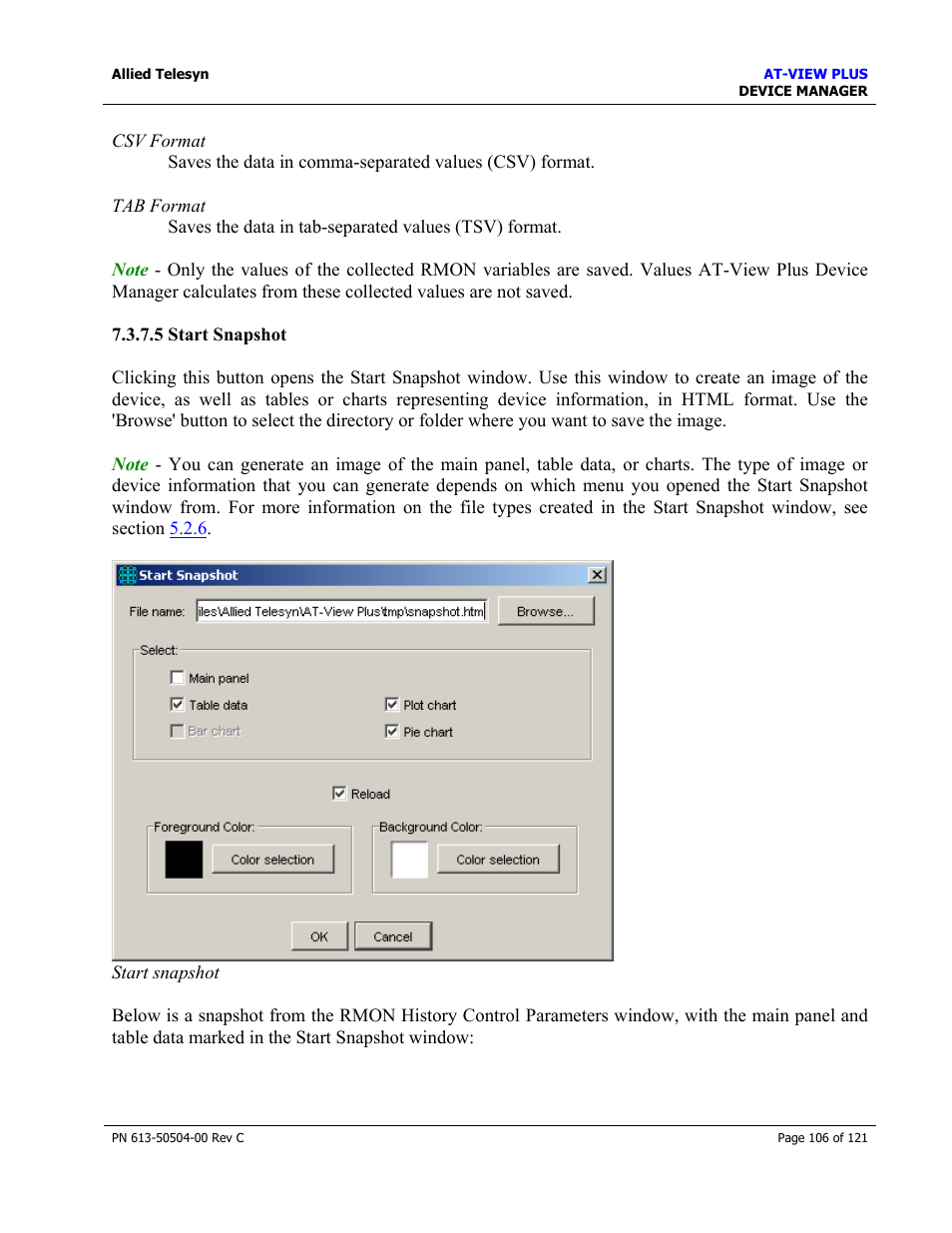 Allied Telesis AT-VIEW PLUS 2.3 DEVICE MANAGER User Manual | Page 106 / 121