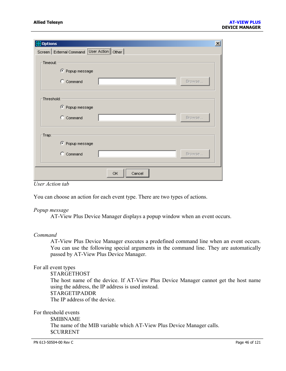 Allied Telesis AT-VIEW PLUS 2.3 DEVICE MANAGER User Manual | Page 46 / 121