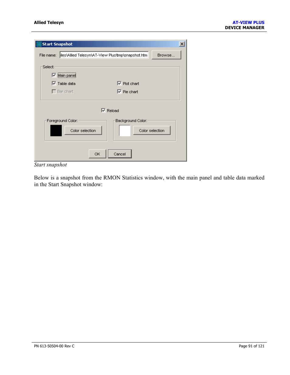 Allied Telesis AT-VIEW PLUS 2.3 DEVICE MANAGER User Manual | Page 91 / 121