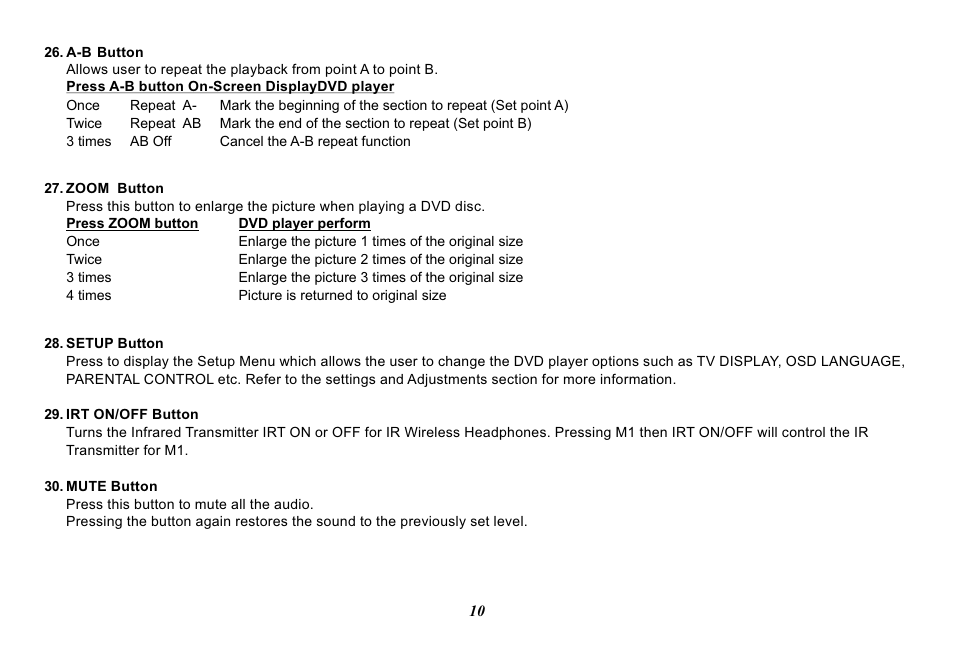 Audiovox Movies2Go 128-8290 User Manual | Page 10 / 28