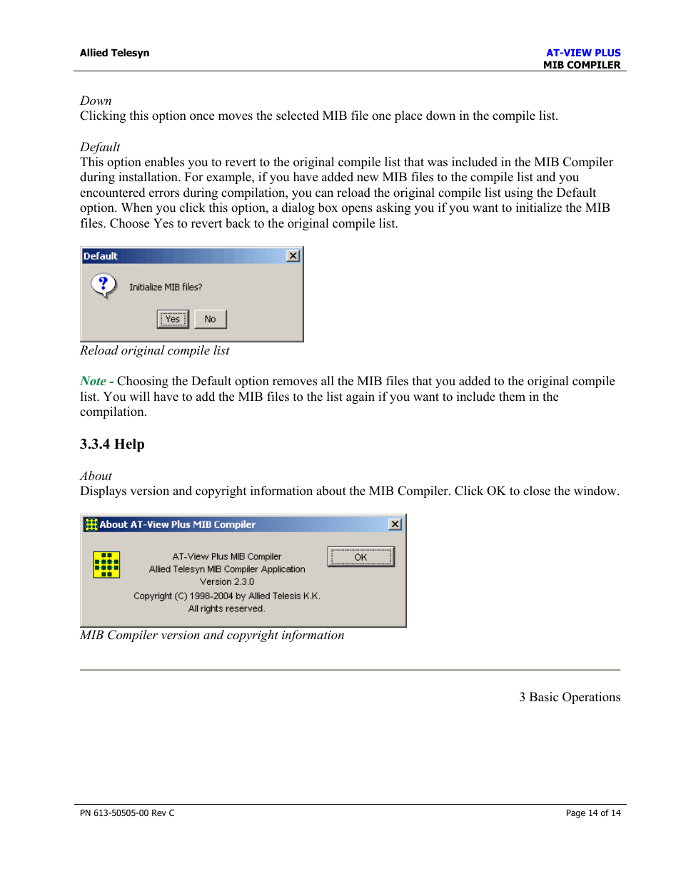 Allied Telesis AT-VIEW PLUS 2.3 MIB COMPILER User Manual | Page 14 / 14