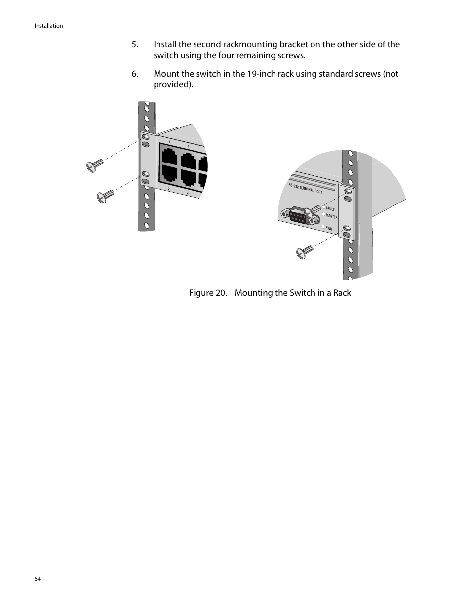 Allied Telesis AT-8088/xx (MT and SC) User Manual | Page 54 / 116