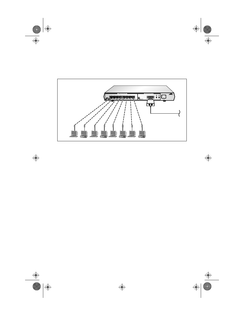 Fiber optic backbone, Figure15: at-mr820t on a fiber optic backbone, 10base-foirl | 10base-fl | Allied Telesis AT-MR820T User Manual | Page 47 / 66