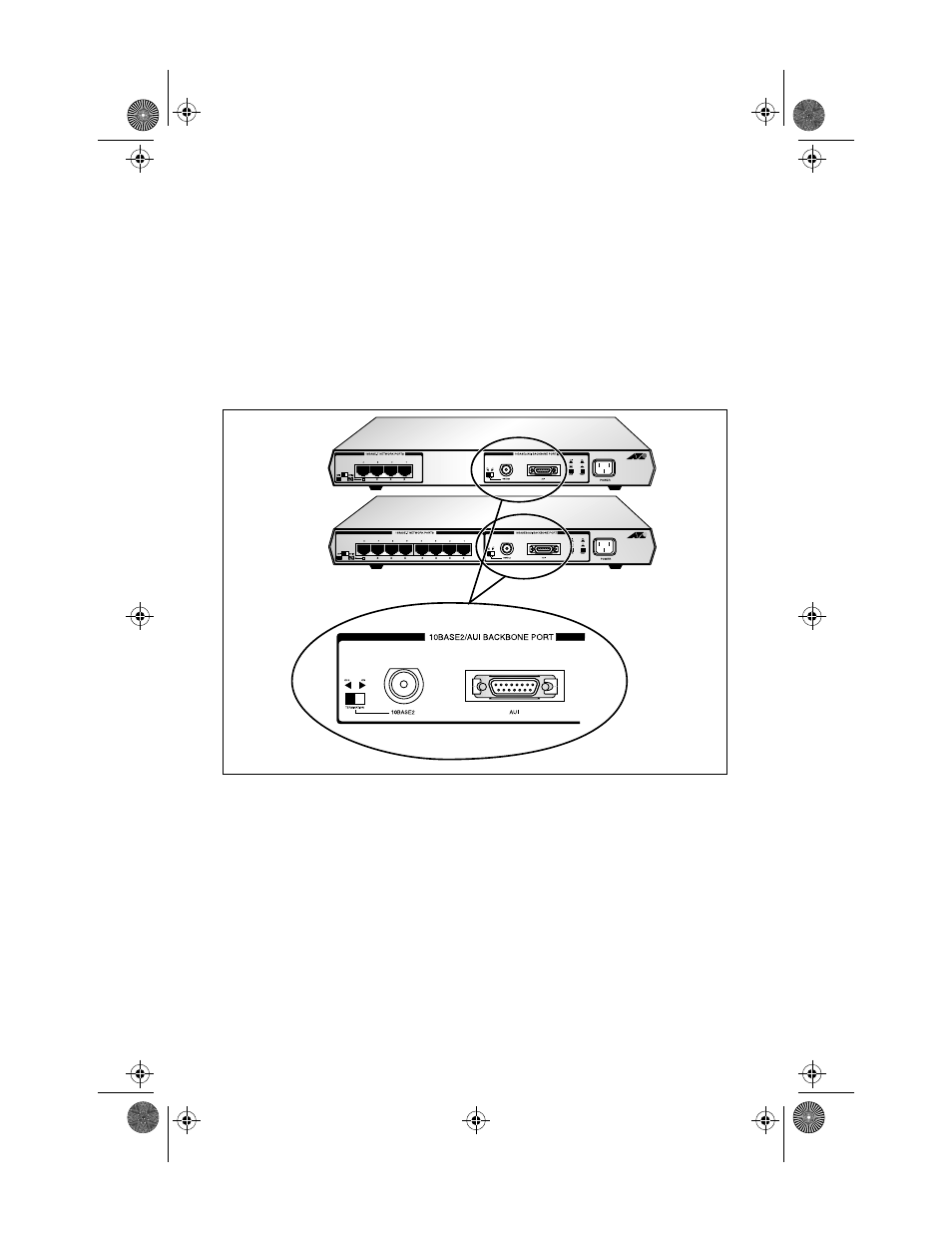 Figure3: network media options, Backbone network port | Allied Telesis AT-MR820TR User Manual | Page 26 / 72