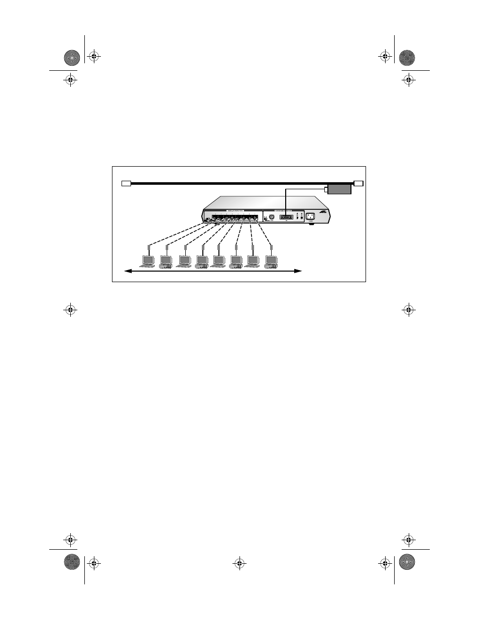 Figure15: at-mr820tr backbone topology, Mdi/mdi-x switch and uplink port, Backbone networks | Allied Telesis AT-MR820TR User Manual | Page 48 / 72