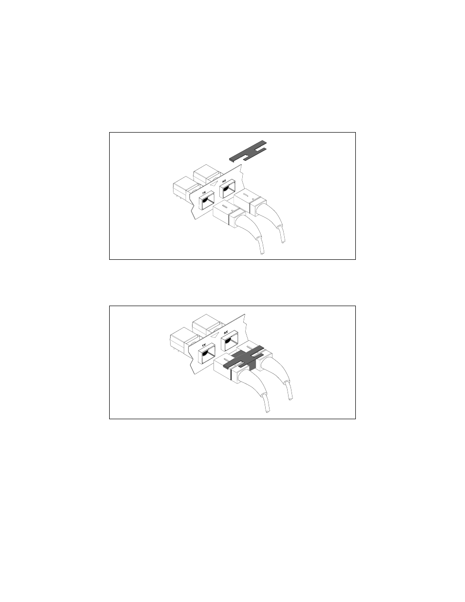Figure8: sc connectors, Figure9: sc connector with lock | Allied Telesis AT-MR912TX User Manual | Page 31 / 68