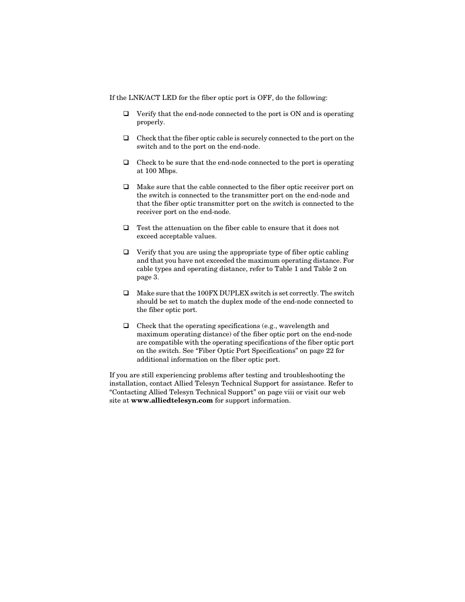 Allied Telesis AT-FS717FC/xx User Manual | Page 30 / 46