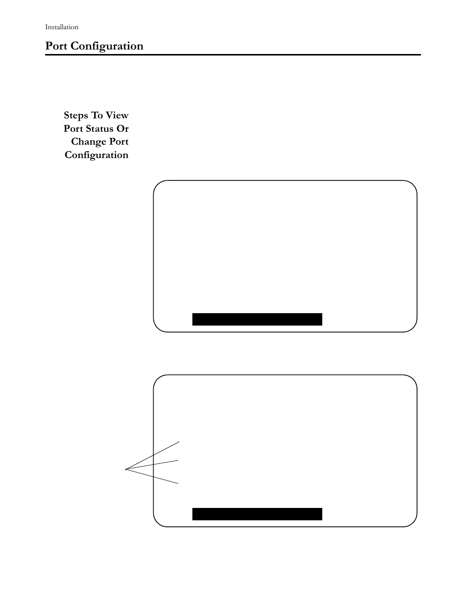 Port configuration, 3ruw#&rqiljxudwlrq | Allied Telesis AT-FS724 User Manual | Page 32 / 68