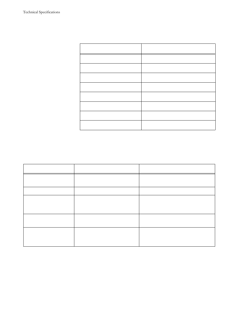 Tableb2: rj45 pin assignments, Tableb3: ata10 and ata11 specifications | Allied Telesis AT-FS724 User Manual | Page 62 / 68