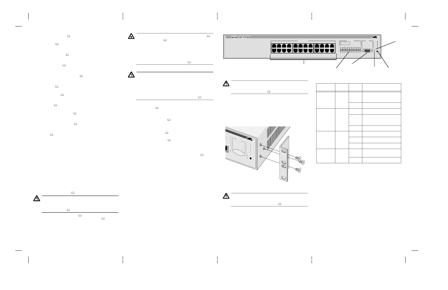 Allied Telesis AT-FS724 User Manual | 2 pages