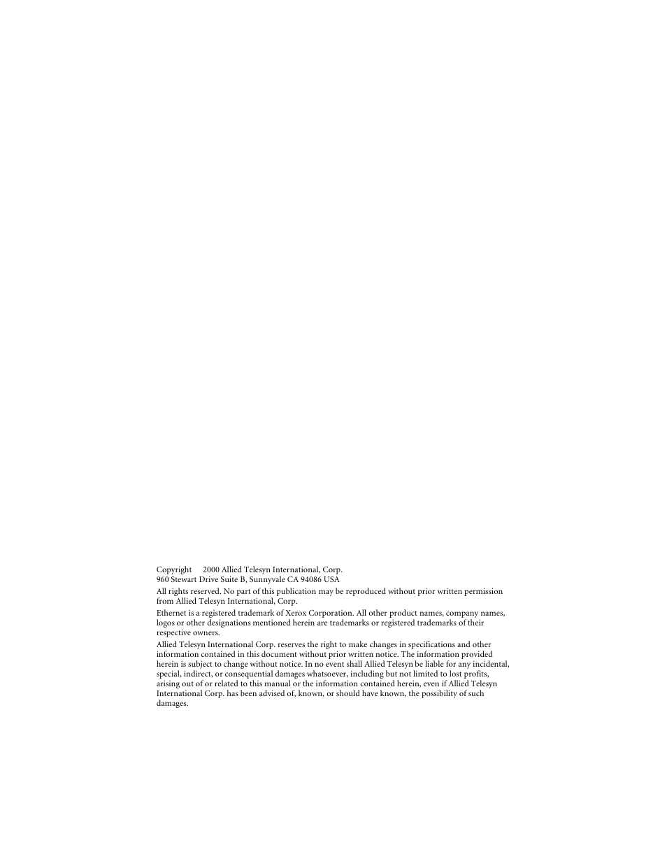 Allied Telesis AT-GS903SX User Manual | Page 2 / 44