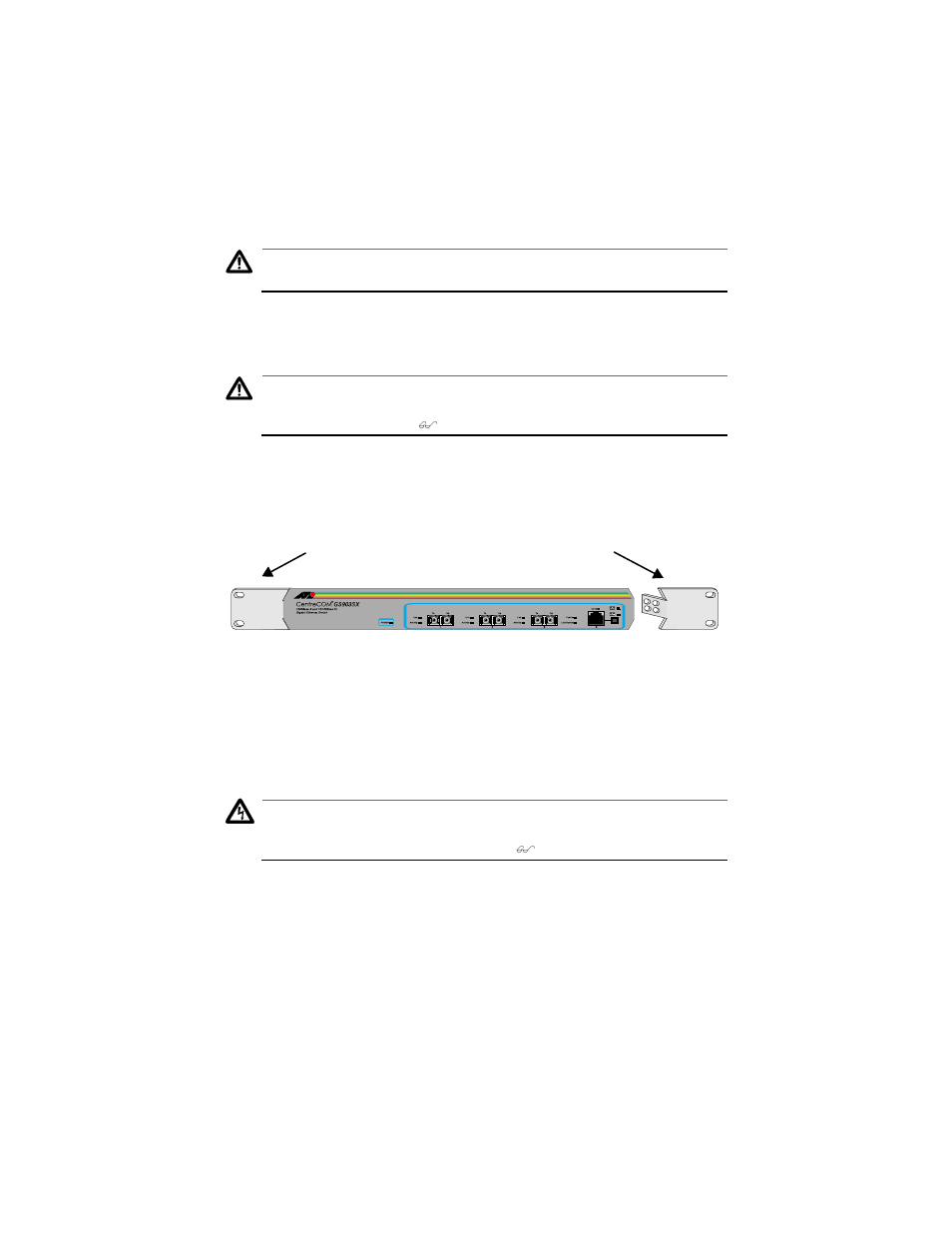 Installing the switch in a rack mount | Allied Telesis AT-GS903SX User Manual | Page 20 / 44
