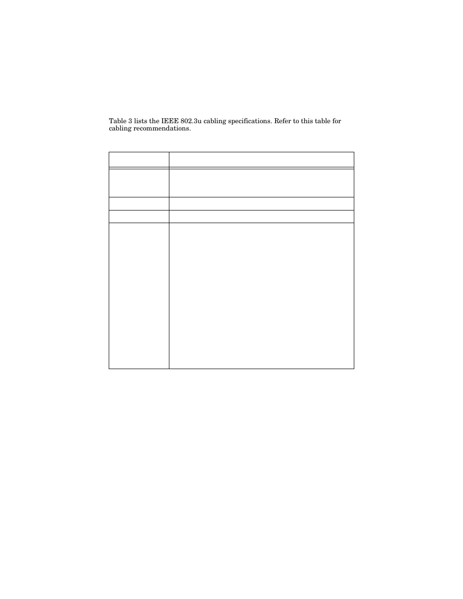 Recommended cables and cable specifications | Allied Telesis AT-MC104LH User Manual | Page 15 / 28