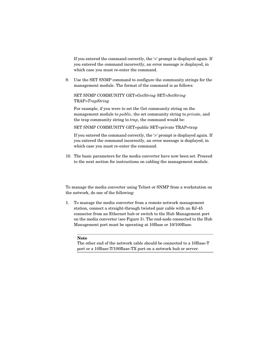 Cabling the management module | Allied Telesis AT-MCM02 User Manual | Page 21 / 52
