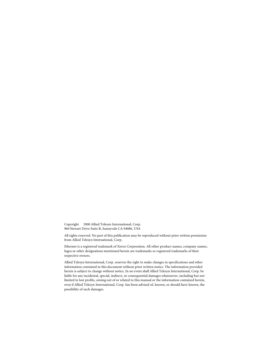 Allied Telesis AT-9006LX/SC User Manual | Page 2 / 38
