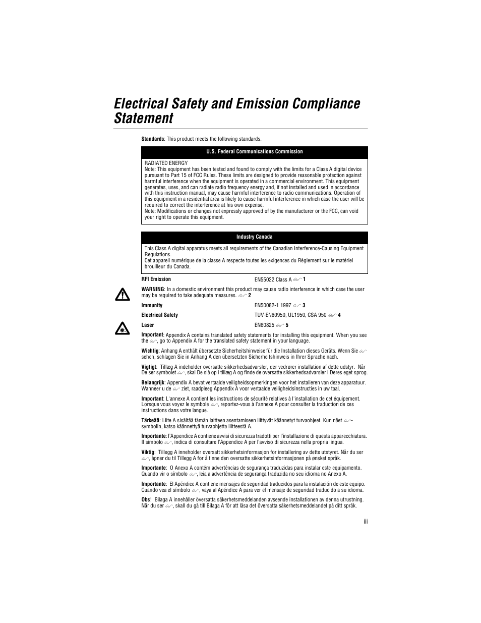 Allied Telesis AT-9006LX/SC User Manual | Page 3 / 38