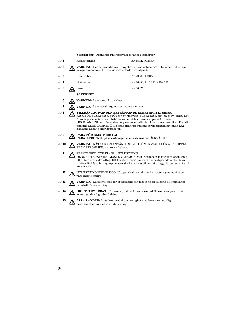 Allied Telesis AT-9006LX/SC User Manual | Page 34 / 38